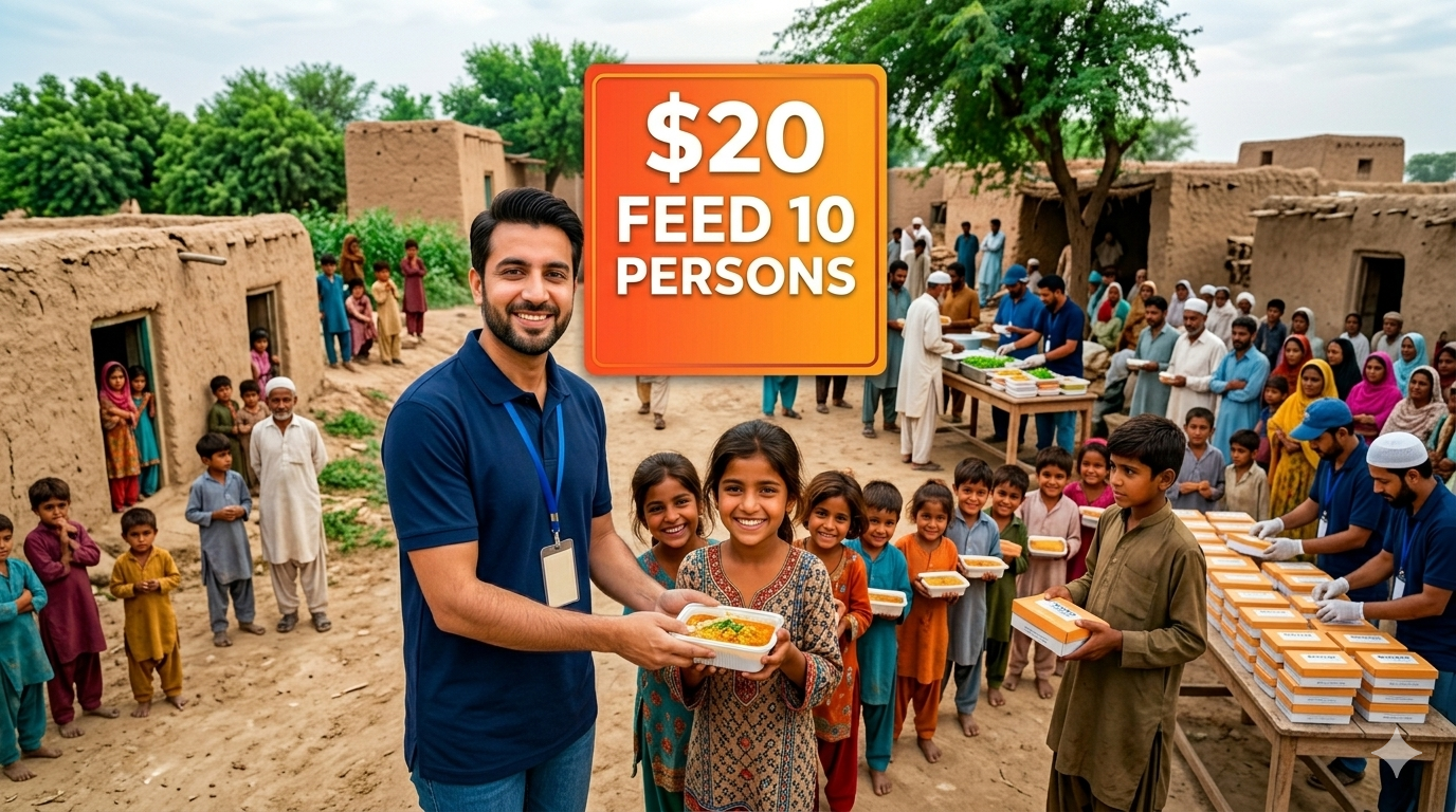Mazher Foundation — $20 feeds 10 persons
